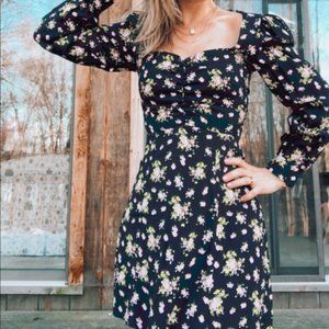 Zara Black Floral Dress